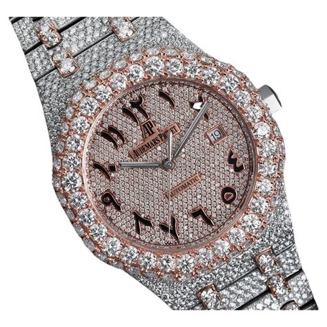 fake ap watch with diamonds|iced audemars piguet.